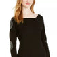 INC International Concepts Women's Petite Medallion-Sleeve Tunic Black Size Petite