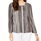 Style & Co Women's Striped Bell-Sleeve Top Black Size X-Small