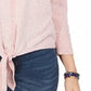 Style & Co Women's Tie-Front Top Pink Size XX-Large