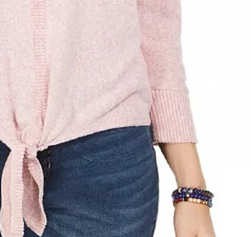 Style & Co Women's Tie-Front Top Pink Size XX-Large