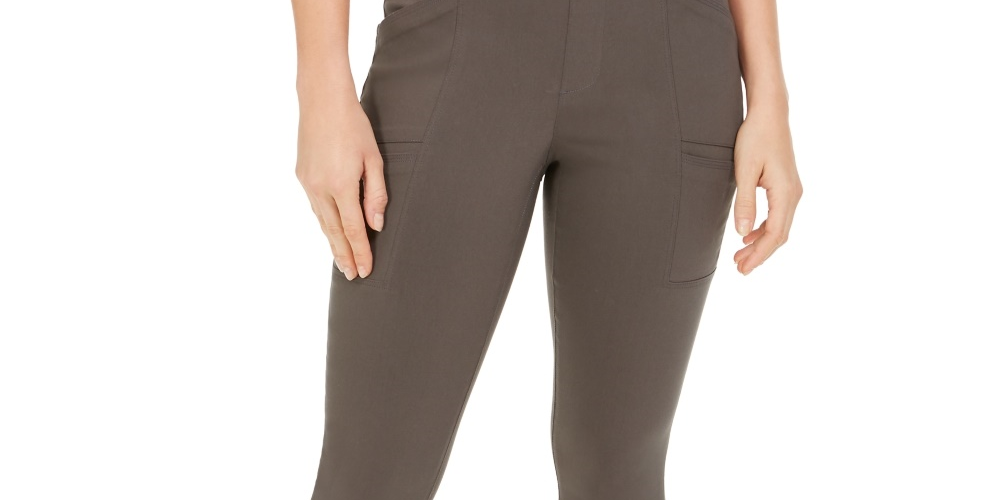 Style & Co Women's Cropped Utility Pants Green Size 12