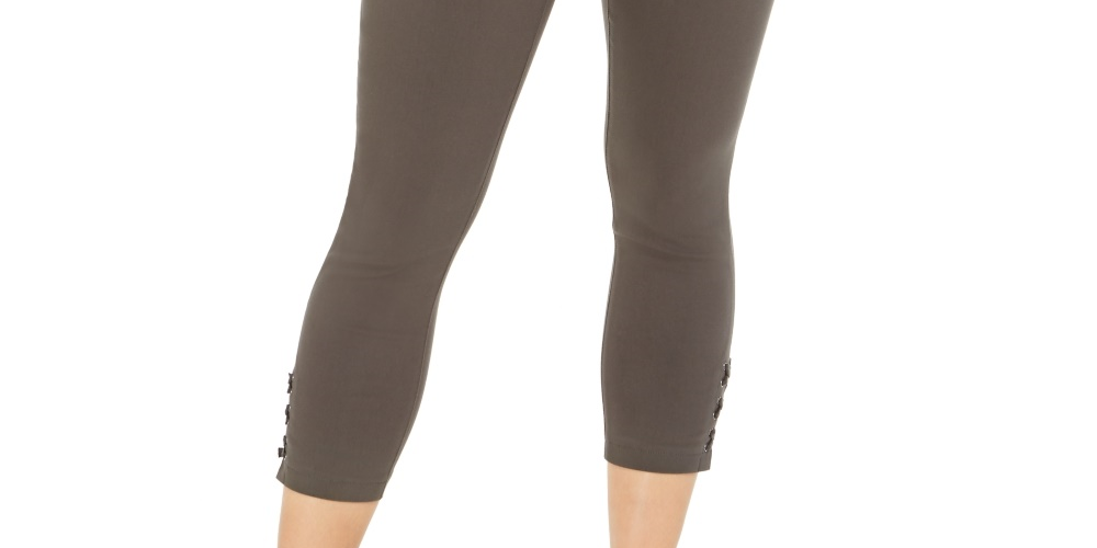 Style & Co Women's Cropped Utility Pants Green Size 12