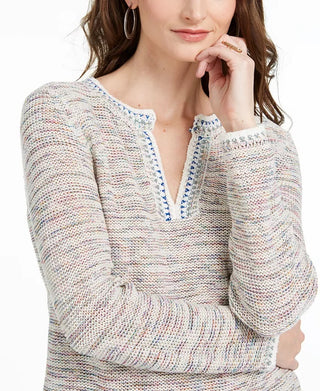 Style & Co Women's Crochet-Trim Tunic Pink Size XX-Large