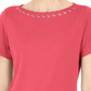Karen Scott Women's Grommet-Trim Top Orange Size Small