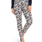 Charter Club Women's Bristol Tummy-Control Printed SkinNY Ankle Jeans Blue Size 16