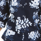 Charter Club Women's Floral Print Linen Blend Shirt Blue Size XX-Large