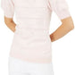 Maison Jules Women's Puff-Sleeve Sweater Pink Size Large