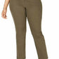 Style & Co Women's Straight-Leg Chino Pants Green Size 12