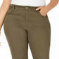 Style & Co Women's Straight-Leg Chino Pants Green Size 12