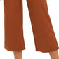 Style & Co Women's Wide-Leg Cropped Pants Med Brown Size 14