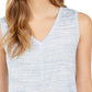Style & Co Women's V-Neck High-Low Tank Top Dark Blue Size X-Small