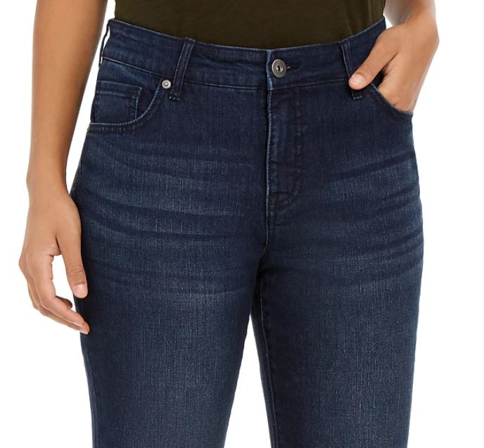 Style & Co Women's Modern Straight Mid Rise Jeans Blue Size 4