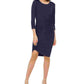 INC International Concepts Women's Sheath Dress Blue Size Large