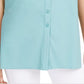 Alfani Women's Sleeveless Knit Button Front Tunic Green Size Medium