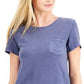 Style & Co Women's One-Pocket T-Shirt Dress Purple Size Small