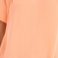 Style & Co Women's Crinkle Flutter-Sleeve Top Orange Size Extra Small