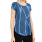 Alfani Women's Knit Print T-Shirt Navy Size XX-Large