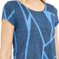 Alfani Women's Knit Print T-Shirt Navy Size XX-Large