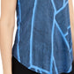 Alfani Women's Knit Print T-Shirt Navy Size XX-Large