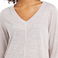 Style & Co Women's V Neck Top Pink Size X-Small