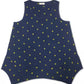 Style & Co Women's Lemon Handkerchief-Hem Top Navy Size Extra Small