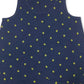 Style & Co Women's Lemon Handkerchief-Hem Top Navy Size Extra Small