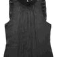 INC International Concepts Women's Pleated Cap Sleeve Top Black Size Small