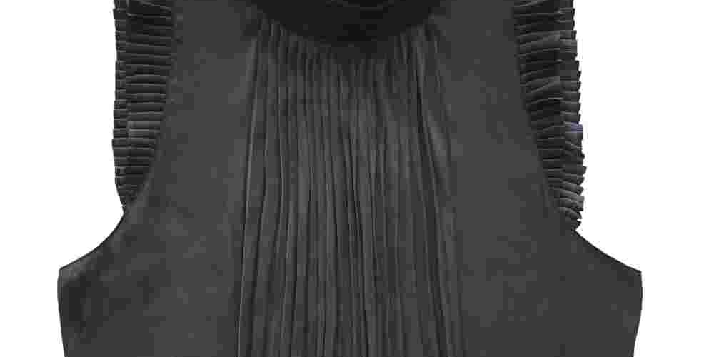 INC International Concepts Women's Pleated Cap Sleeve Top Black Size Small