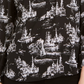 Charter Club Women's Printed Split Neck Top Black Size XX-Large