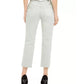 INC International Concepts Women's Frayed Hem Straight Leg Ankle Jeans Green Size 4