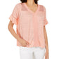 Style & Co Women's Crochet Top Orange Size X-Small