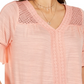 Style & Co Women's Crochet Top Orange Size X-Small