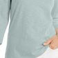 Style & Co Women's 3/4 Sleeve Scoop Neck Top Blue Size Large