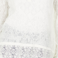 Style & Co Women's Lace Henley Top White Size Small