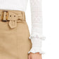 INC International Concepts Women's Ruffle-Trim Pointelle Sweater White Size XX-Large