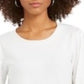 Style & Co Women's Pull-Sleeve Blouson Sweater White Size X-Large