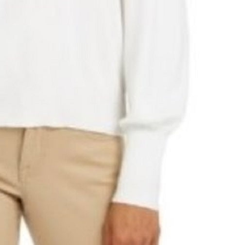 Style & Co Women's Pull-Sleeve Blouson Sweater White Size X-Large