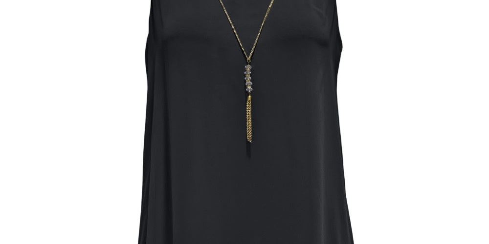 JM Collection Women's Necklace-Embellished Sheath Dress Black Size XX-Large
