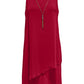 JM Collection Women'sNecklace-Embellished Sheath Dress Red Size XX-Large