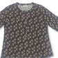 Style & Co Women's Printed Henley Shirt Black Size Small