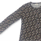 Style & Co Women's Printed Henley Shirt Black Size X-Large