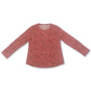 Style & Co Women's Printed Henley Shirt Red Size Medium