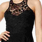 Material Girl Junior's Lace Skater Dress Black Size X-Large