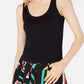 Bar III Women's Sleeveless Top Black Size Large