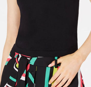 Bar III Women's Sleeveless Top Black Size X-Small