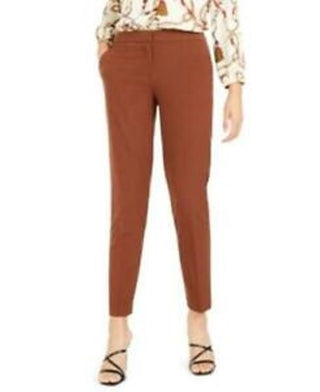 Bar III Women's Straight Leg Pants Brown Size 12
