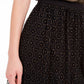 Bar III Women's Lace-Overlay Midi Skirt Black Size Large