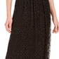 Bar III Women's Lace Overlay Midi Skirt Black Size Small