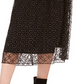 Bar III Women's Lace Overlay Midi Skirt Black Size Small