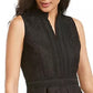 Pappagallo Women's Embroidered A-Line Dress Black Size 12